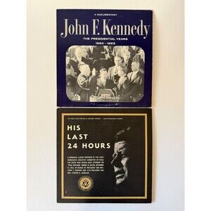 John F Kennedy JFK Presidential Years 1960-1963 / HIs Last 24 Hours LP Lot VG
